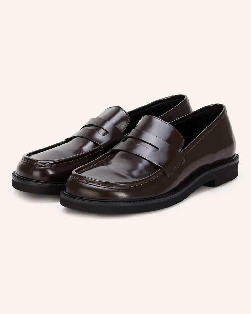 Thea Mika Penny-Loafer Dunkelbraun