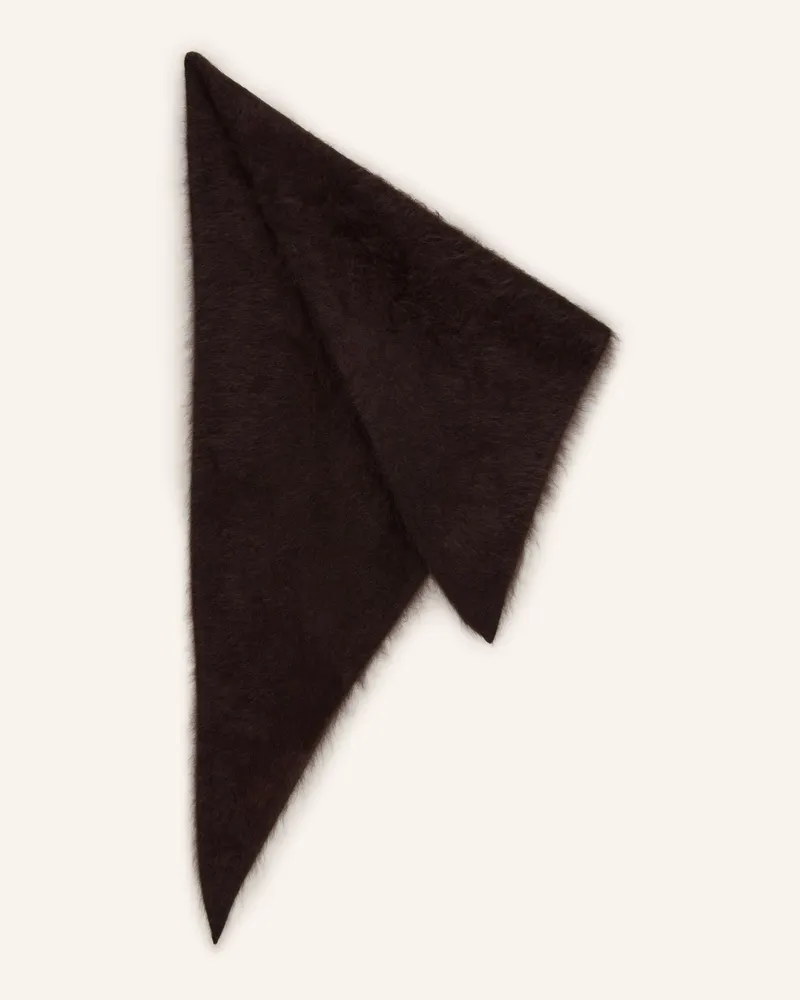 Iris von Arnim Dreieckstuch Kasira Aus Cashmere braun Dunkelbraun