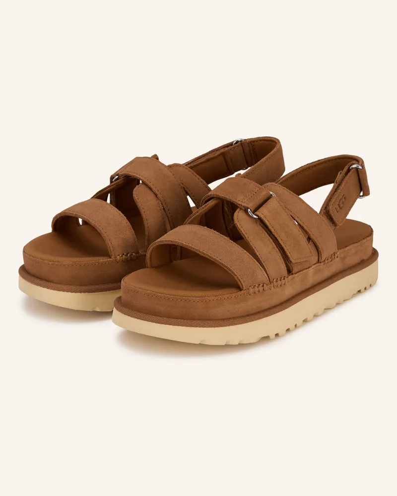 UGG Plateau-Sandalen GOLDENSTAR GLEAM Cognac
