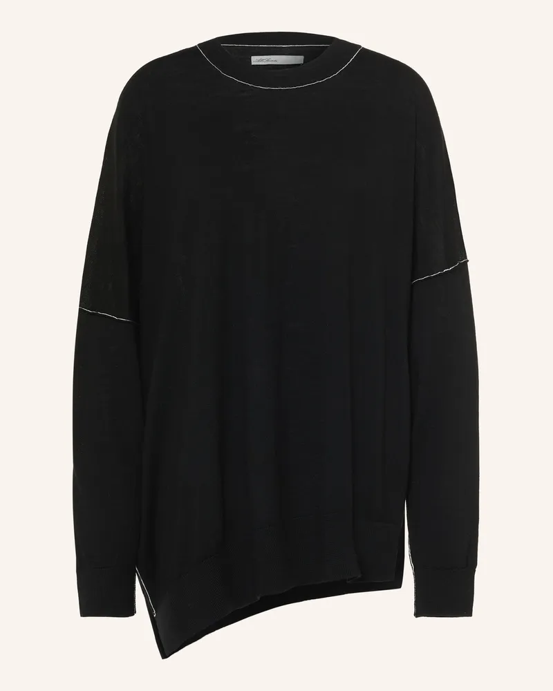 AllSaints Oversized-Pullover Martel Aus Merinowolle schwarz Schwarz