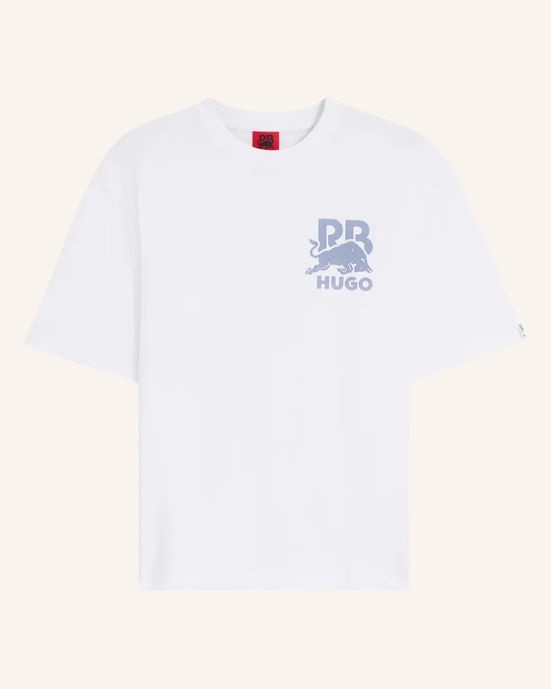 HUGO BOSS T-Shirt DELEL_RB Relaxed Fit Weiss