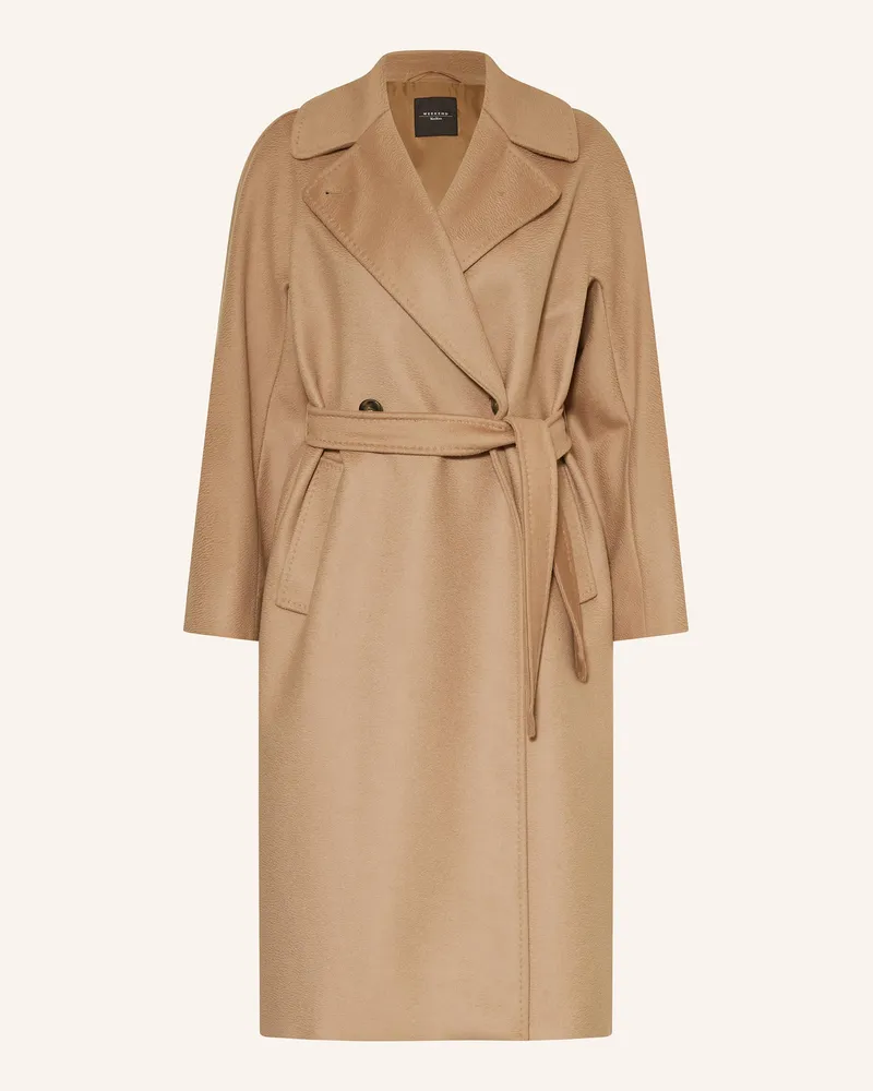 Max Mara Wollmantel Resina braun Camel