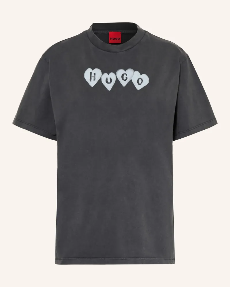 HUGO BOSS T-Shirt Vintage Tee schwarz Dunkelgrau
