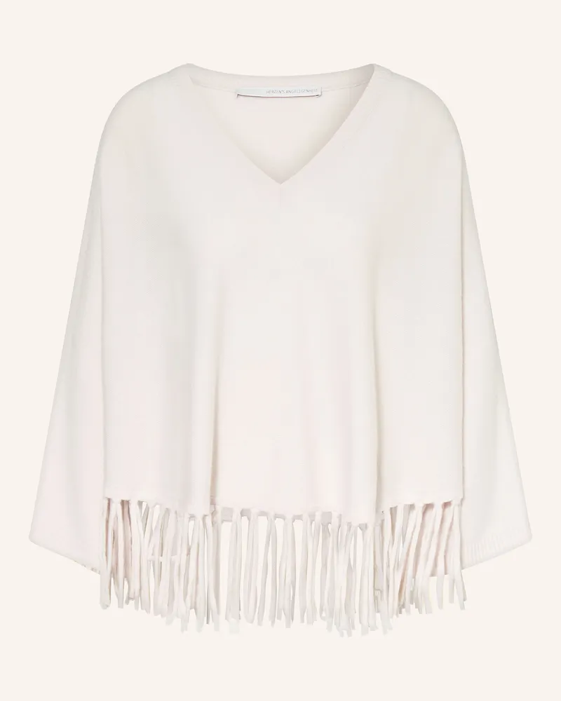 Herzen's Angelegenheit Poncho Hellgrau