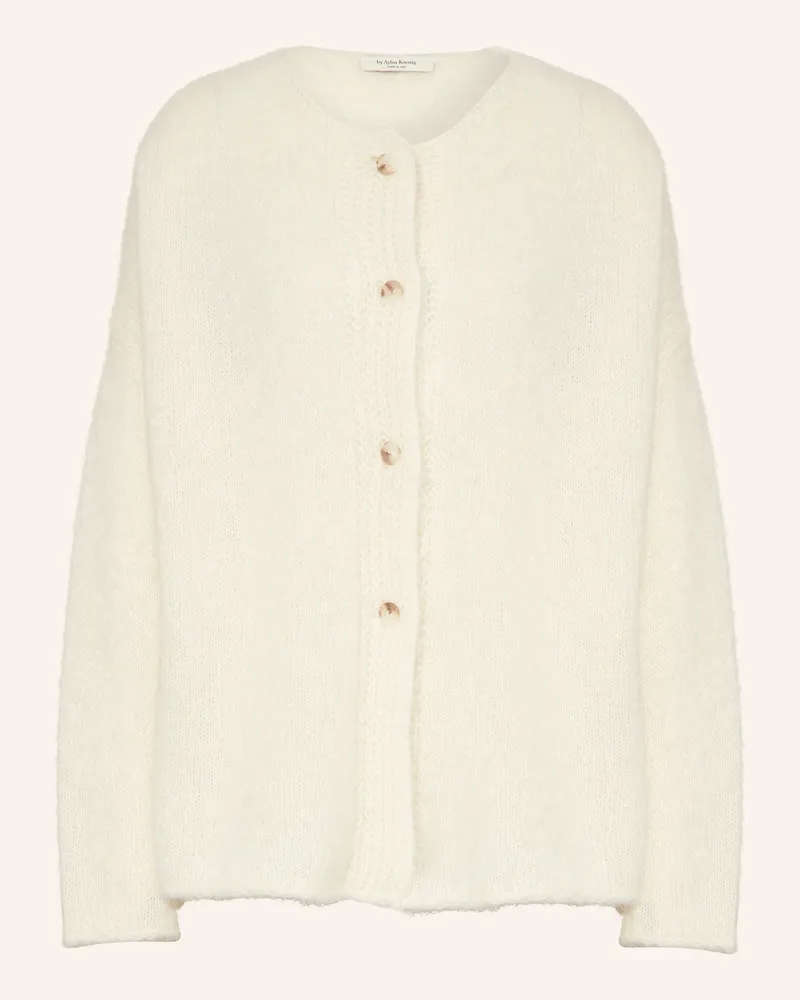 by Aylin Koenig Strickjacke Frederika Mit Alpaka weiss Ecru