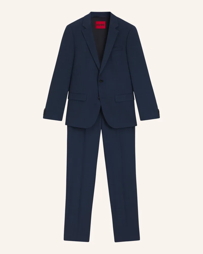 HUGO BOSS Business Anzug HENRY/GETLIN232X Slim Fit Blau