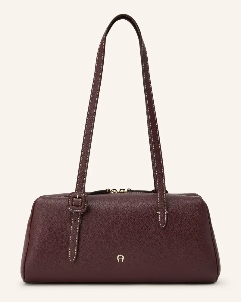 Aigner Schultertasche Miranda S rot Braun