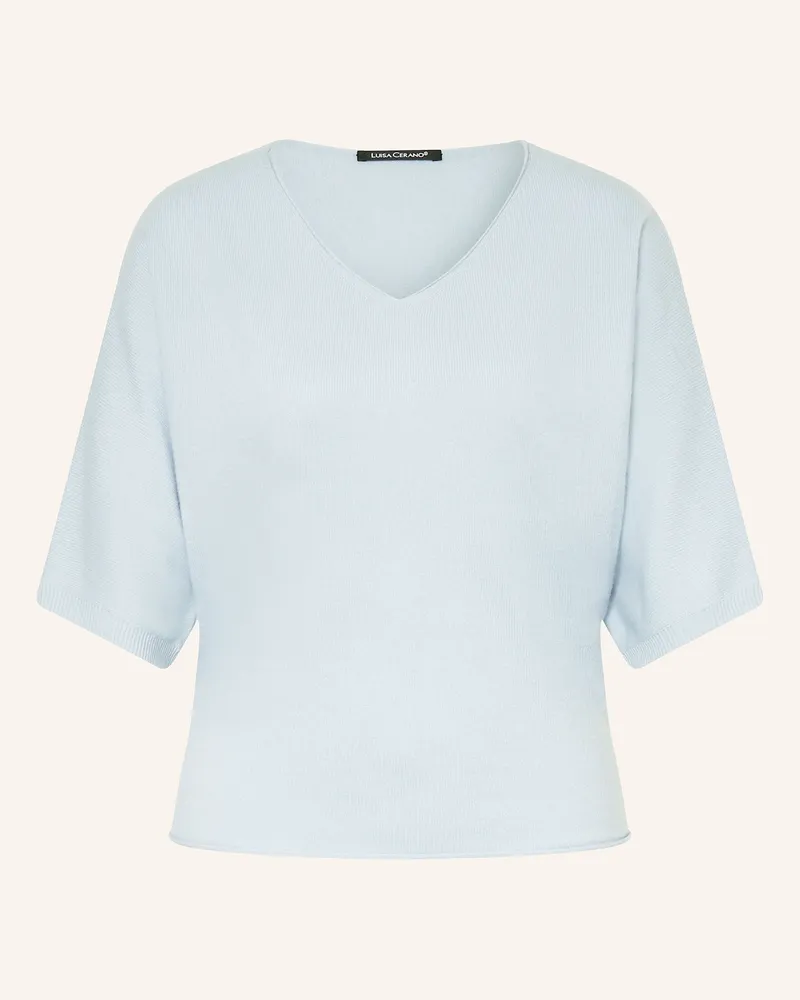Luisa Cerano Pullover mit 3/4-Arm Hellblau
