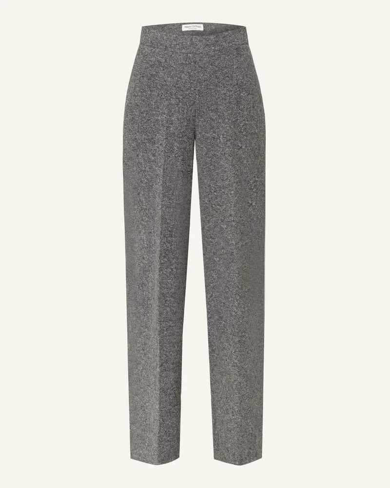 Marc O'Polo Marlenehose aus Jersey Grau