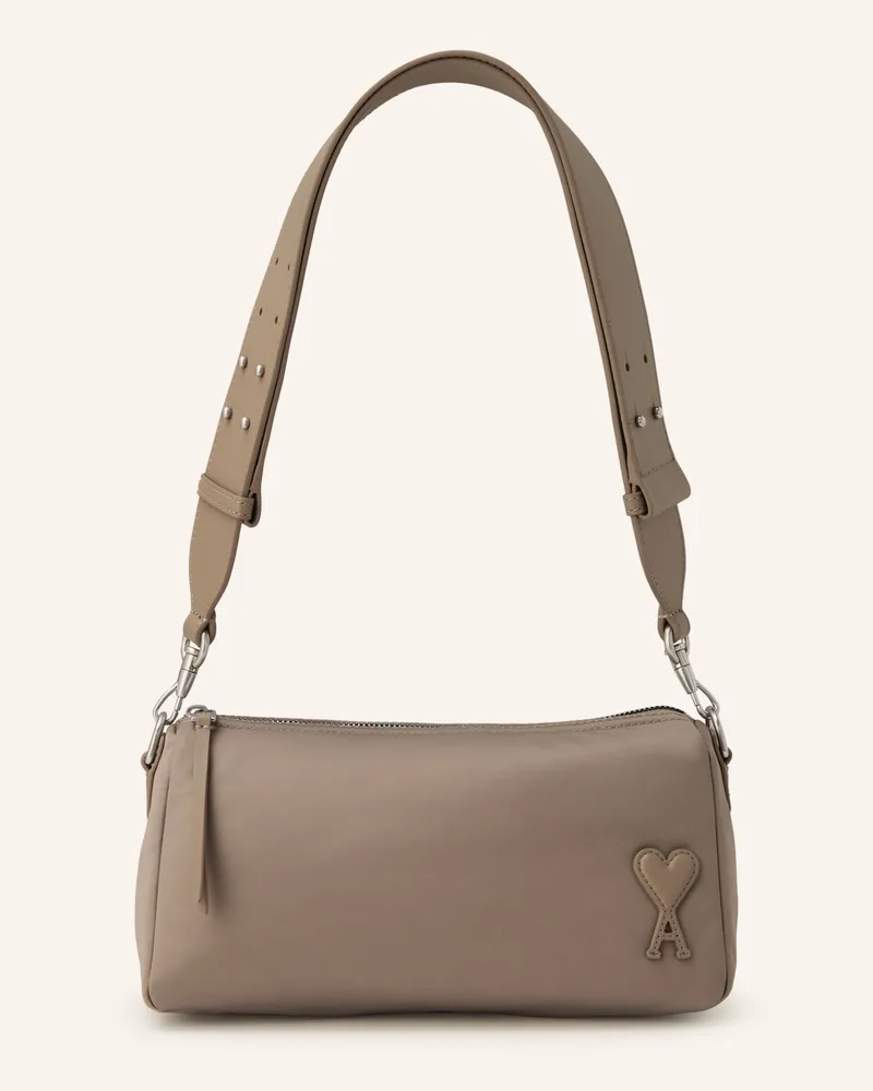 AMI Paris Schultertasche beige Taupe