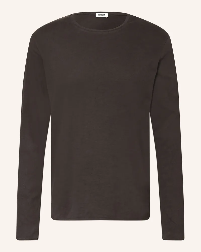 Drykorn Longsleeve Kendrick braun Dunkelbraun