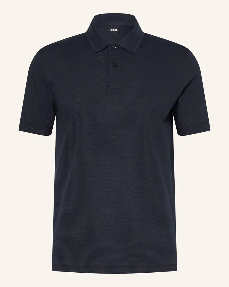 HUGO BOSS Piqué-Poloshirt Parlay blau Dunkelblau