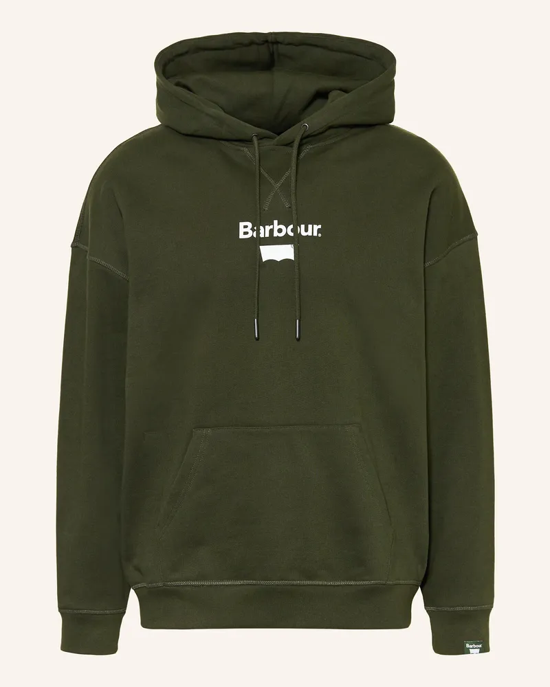 Barbour Hoodie Dunkelgrün