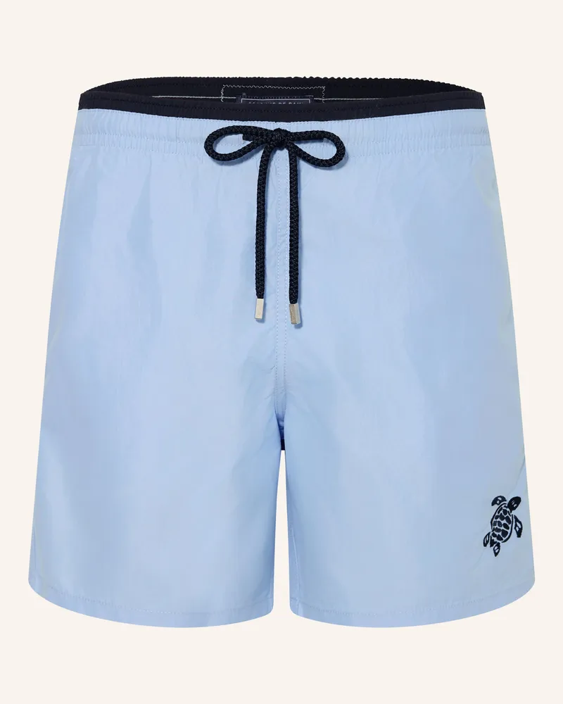Vilebrequin Badeshorts Moorea blau Hellblau