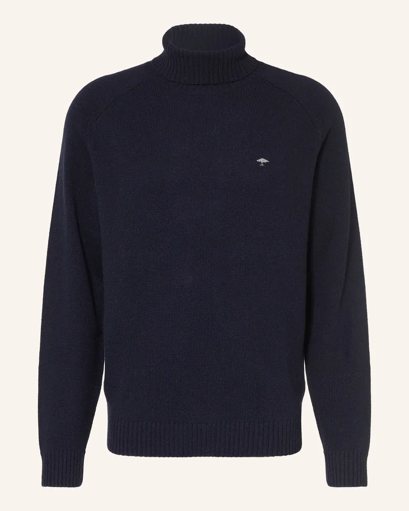 Fynch-Hatton Rollkragenpullover blau Dunkelblau