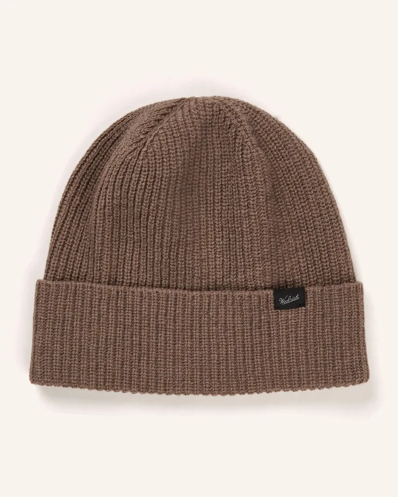 Woolrich Mütze beige Taupe