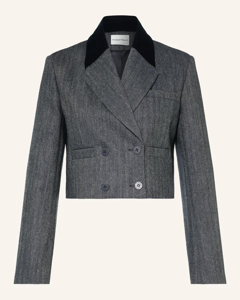 Claudie Pierlot Cropped-Blazer blau Dunkelblau