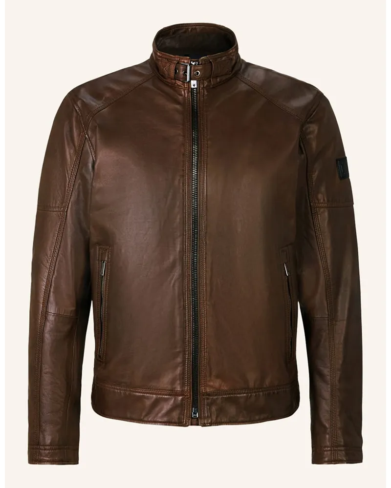 Strellson Lederjacke PRESTON Braun