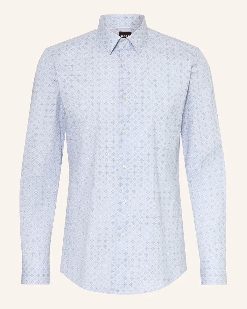 HUGO BOSS Hemd Hank Slim Fit blau Hellblau