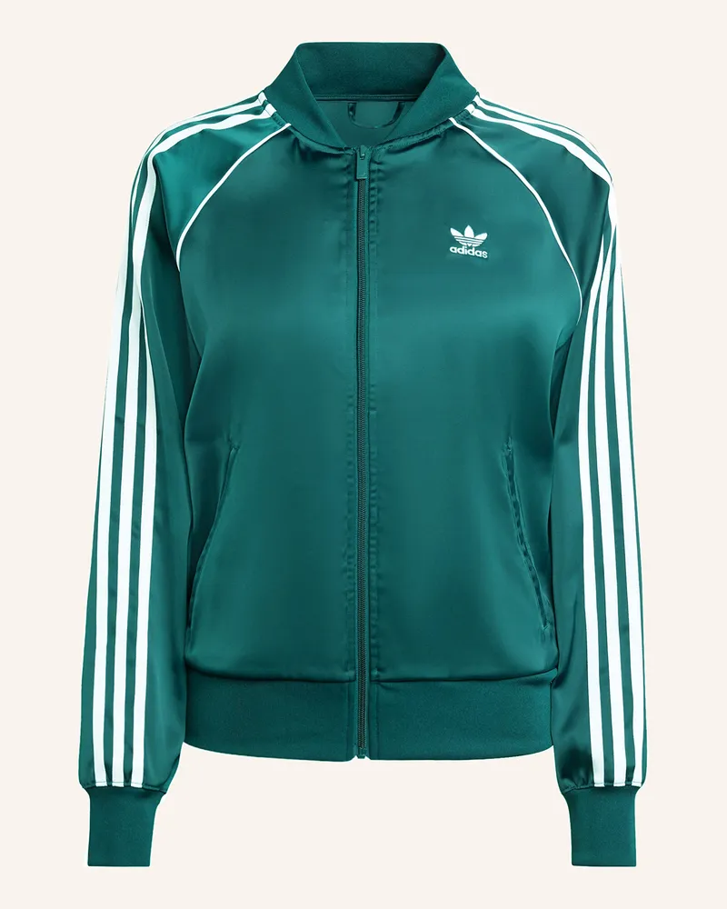 adidas Trainingsjacke SST ADICOLOR aus Satin Dunkelgrün