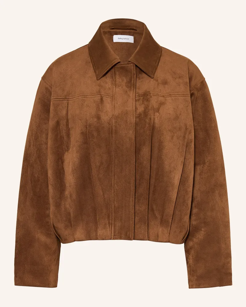 Darling Harbour Blouson In Lederoptik braun Woodbrown