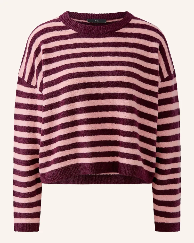 Oui  Pullover rot Dunkelrot
