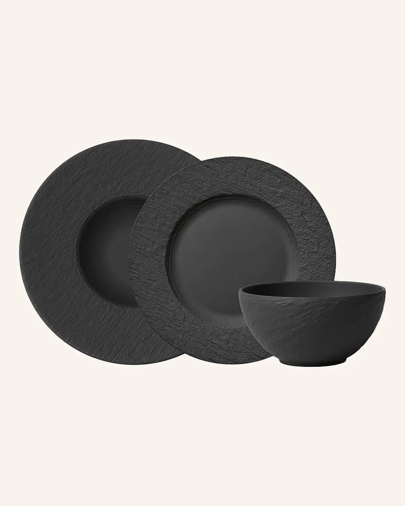 Villeroy & Boch Starter Set 6tlg. EC MANUFACTURE ROCK Schwarz