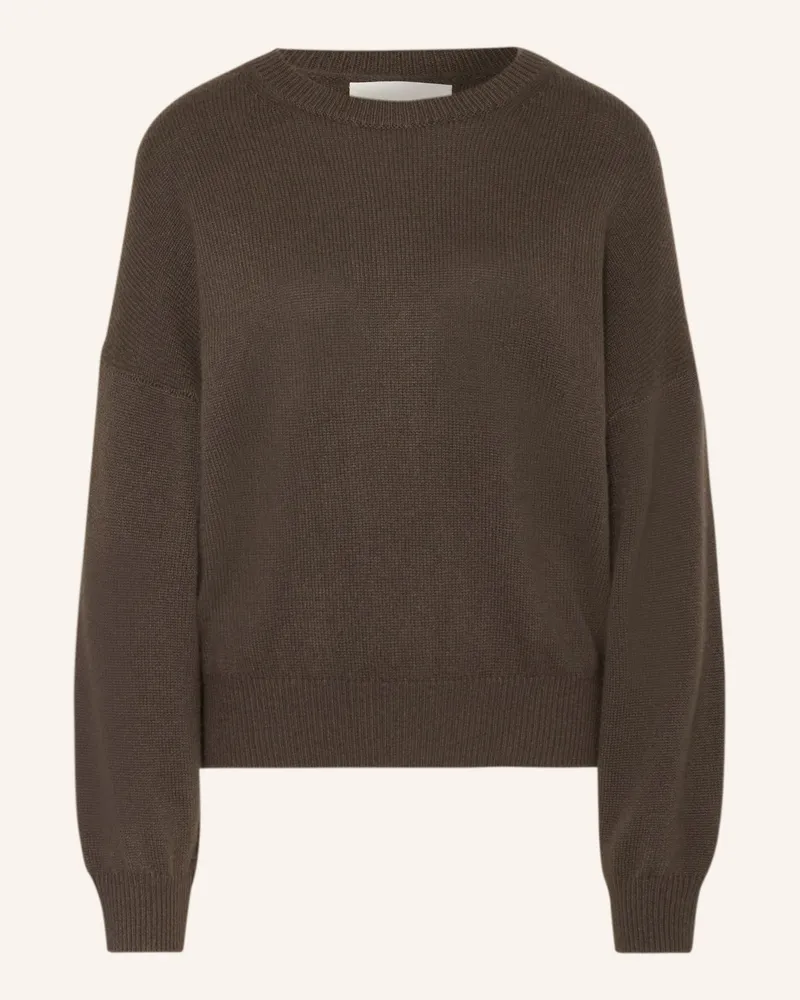 Lisa Yang Cashmere-Pullover braun Khaki