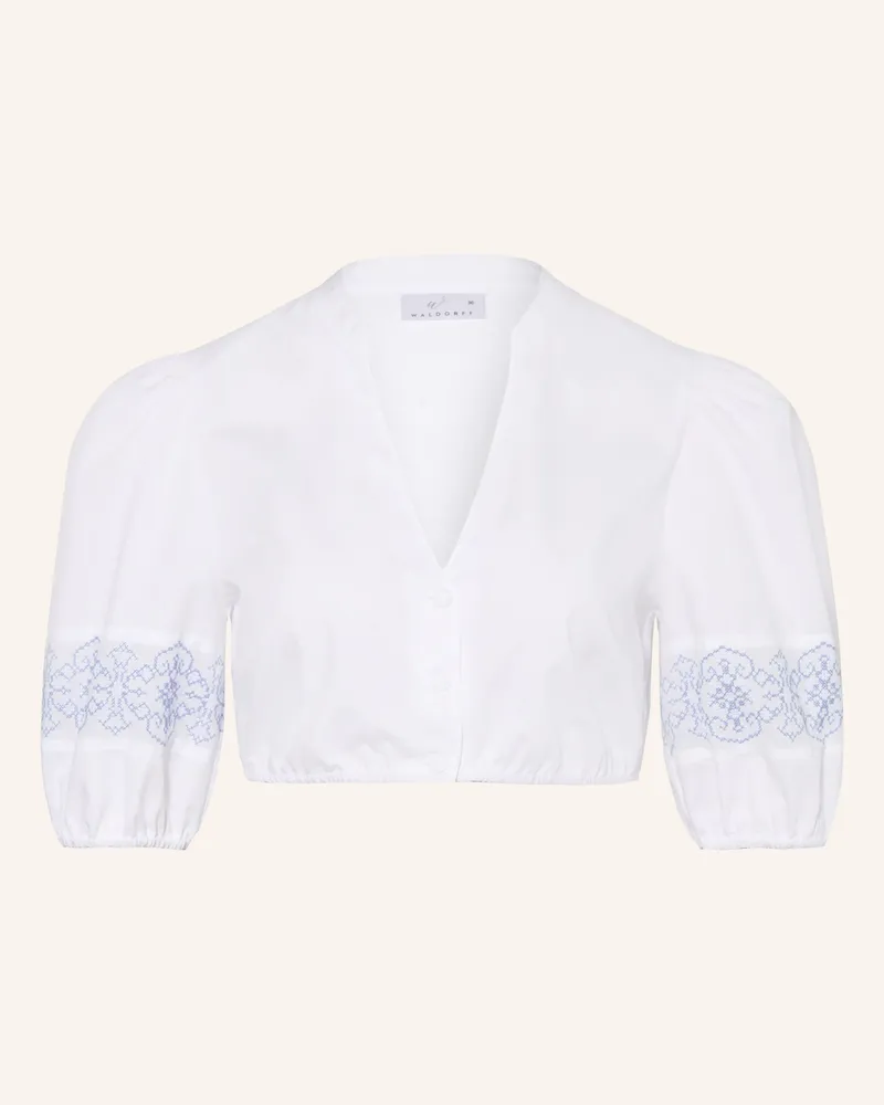 WALDORFF Dirndlbluse weiss Weiss