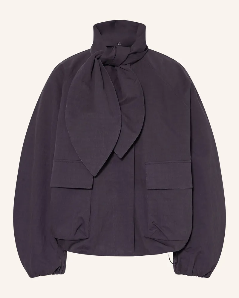 Rich&Royal Oversized-Blouson mit abnehmbarer Schluppe Dunkelblau