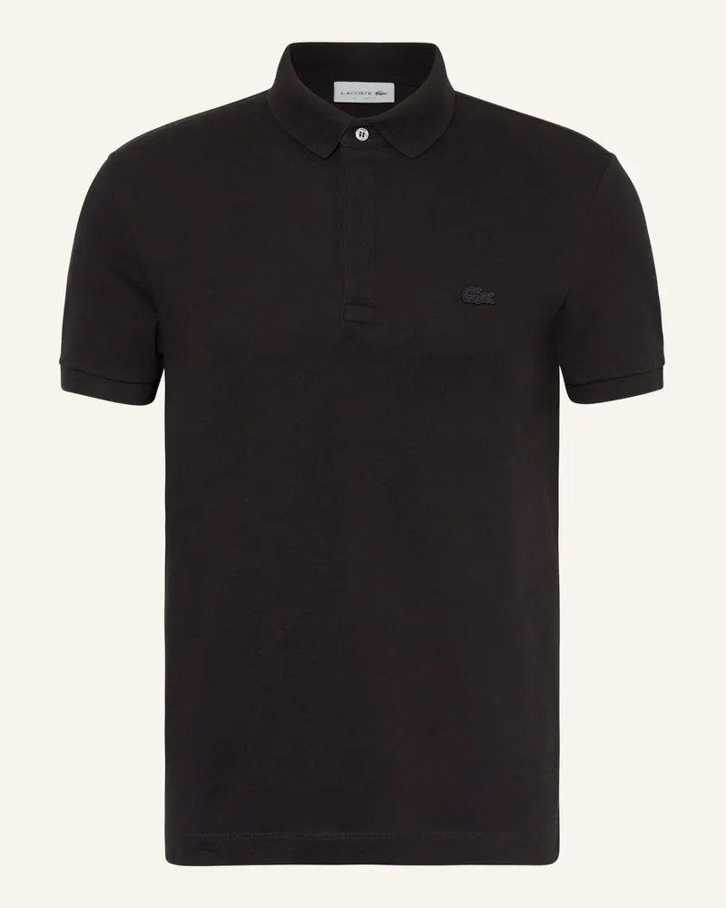 Lacoste Piqué-Poloshirt schwarz Schwarz