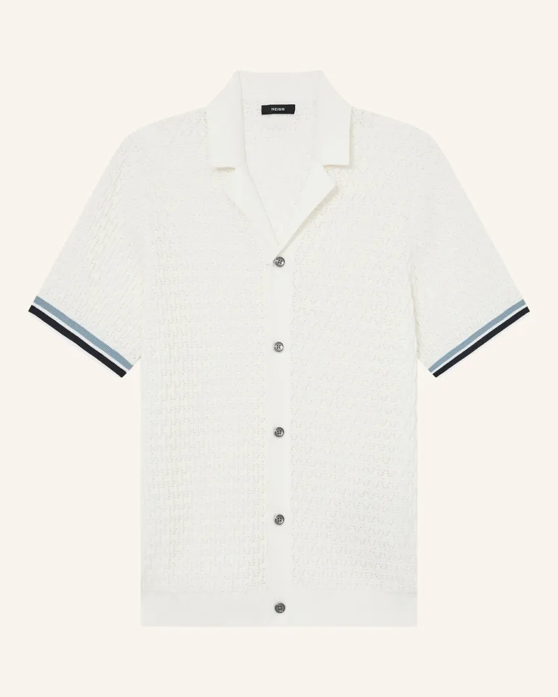 Reiss Strickhemd Bilsby Slim Fit weiss Weiss