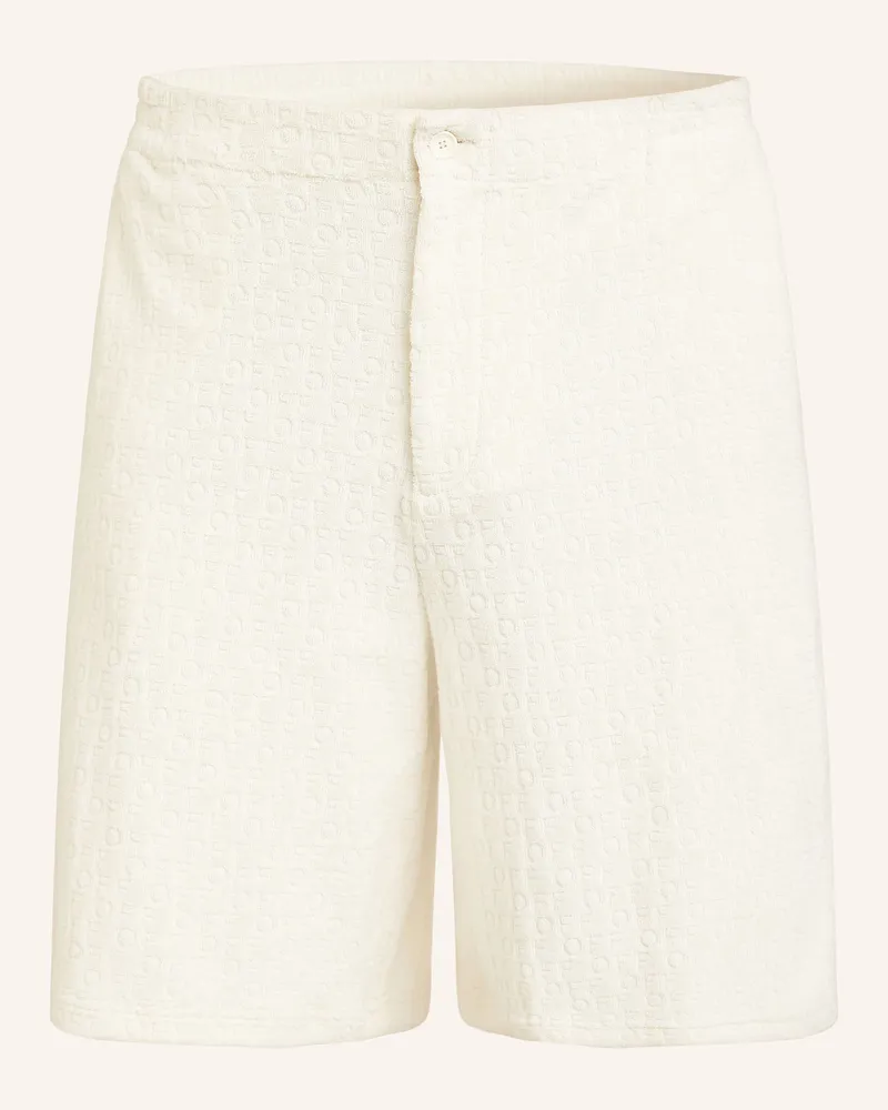 OFF-WHITE Frotteeshorts Ecru