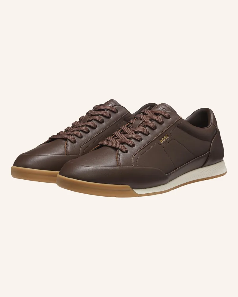 HUGO BOSS Sneaker Nitan_Lowp_Lt braun Dunkelbraun