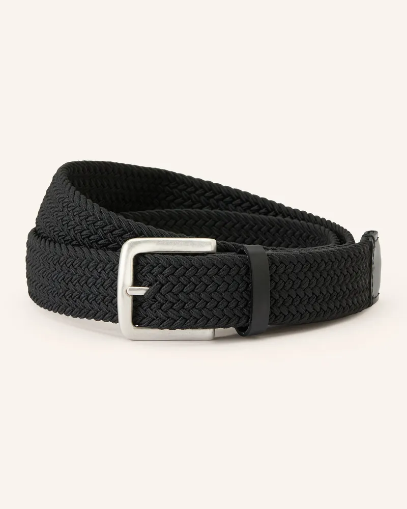 Marc O'Polo Flechtgürtel schwarz Schwarz