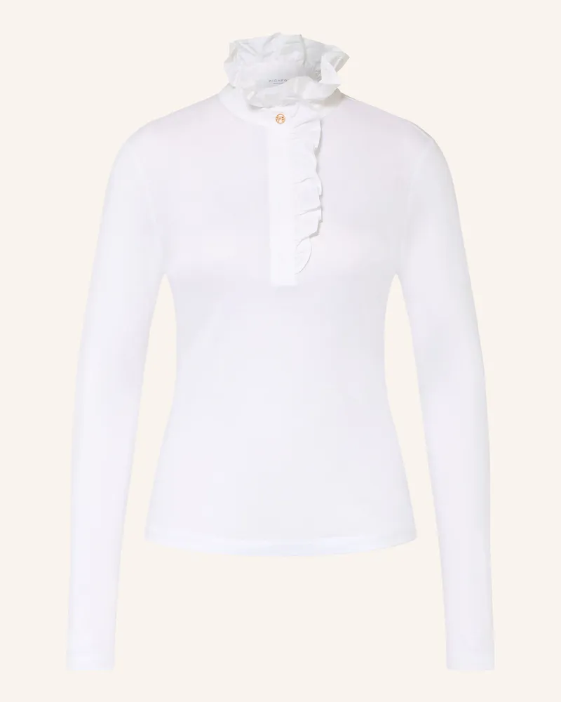 Rich&Royal Longsleeve Mit Rüschen weiss Weiss
