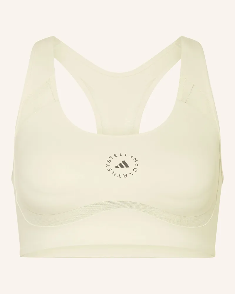 adidas Sport-Bh Adidas By Stella Mccartney Mit Mesh beige Hellgelb