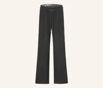 Marlenehose Wedi Mit Galonstreifen schwarz