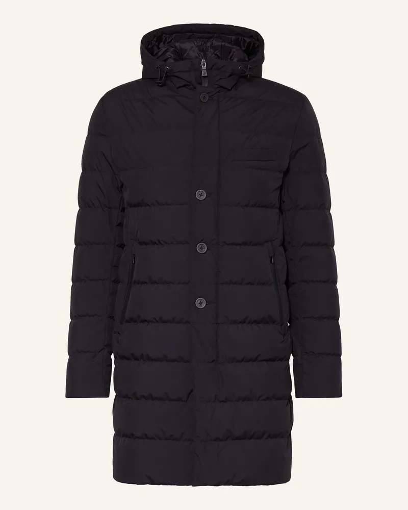 Herno Daunenmantel Mit Abnehmbarer Kapuze schwarz Schwarz