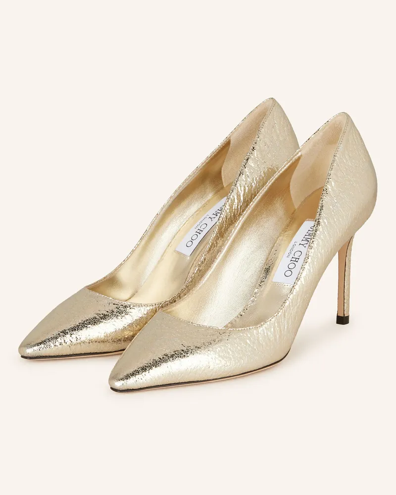 Jimmy Choo Pumps ROMY 85 Gold