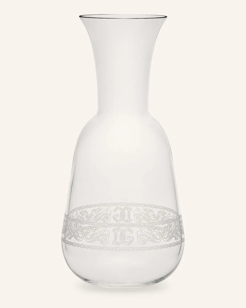 Dolce & Gabbana Casa Karaffe transparent Weiss