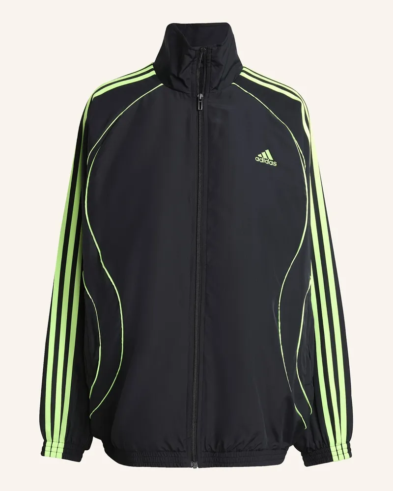 adidas Teamgeist Adicolor Originals Jacke, Oversized, Gewebt schwarz Schwarz