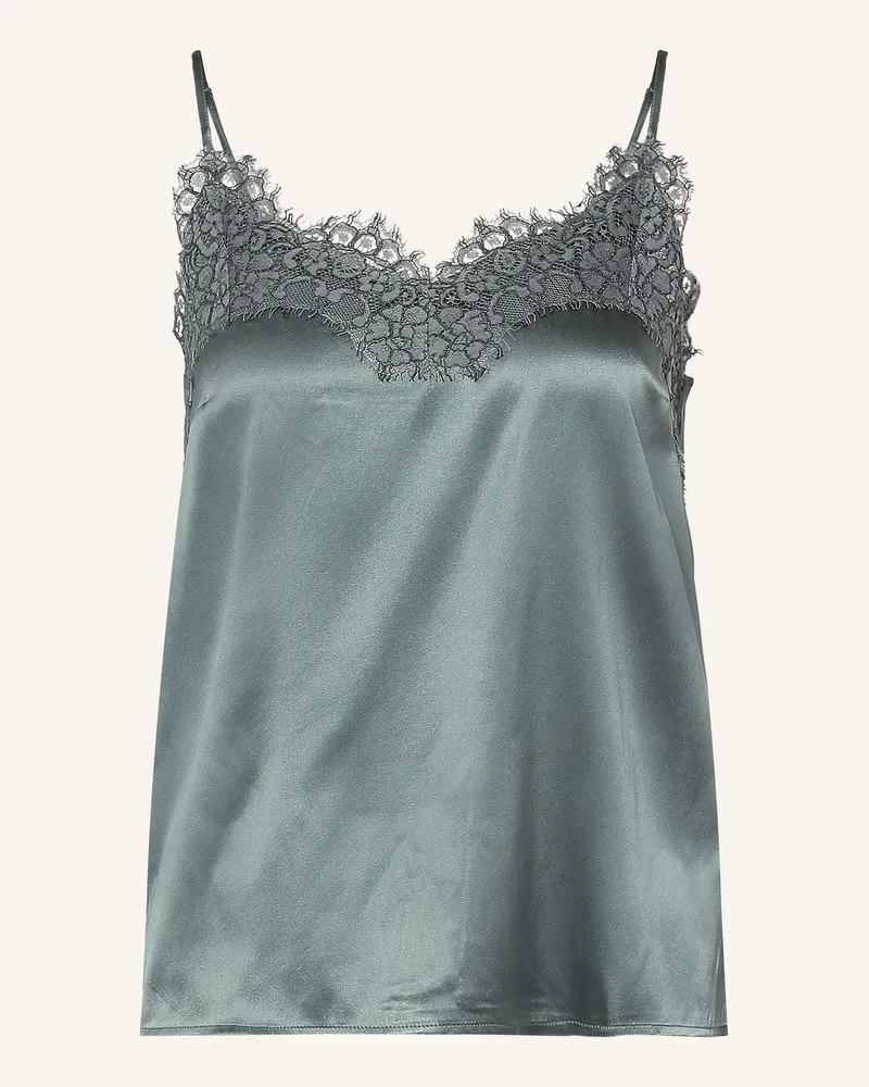 Rosemunde Seidentop Jade gruen Petrol