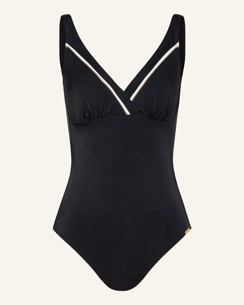 Charmline Shape-Badeanzug Edge Line schwarz Schwarz