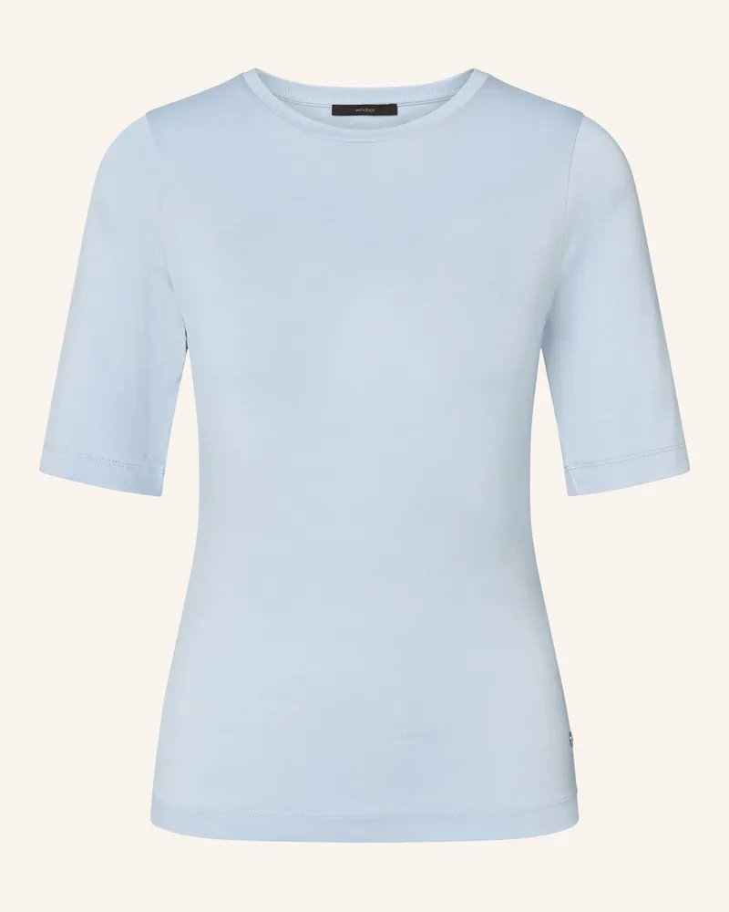 windsor. T-Shirt blau Hellblau