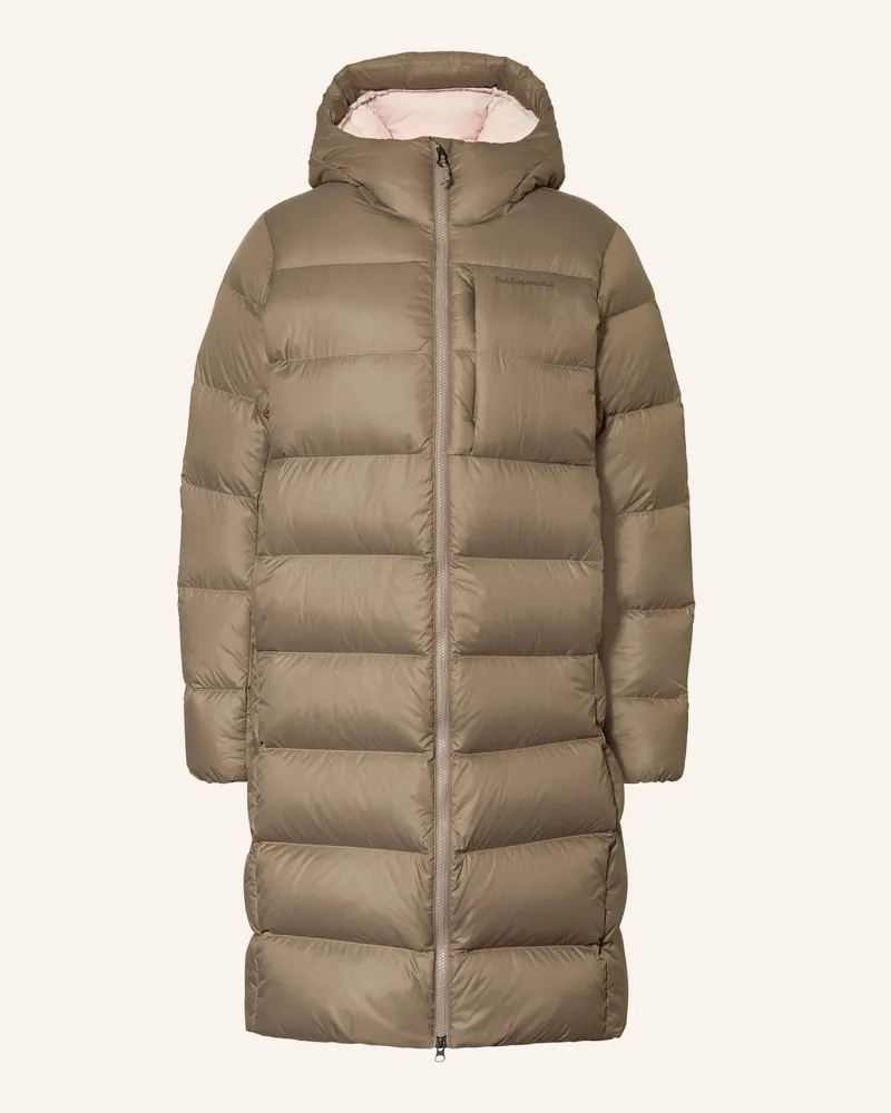 Peak Performance Daunenmantel Frost braun Taupe