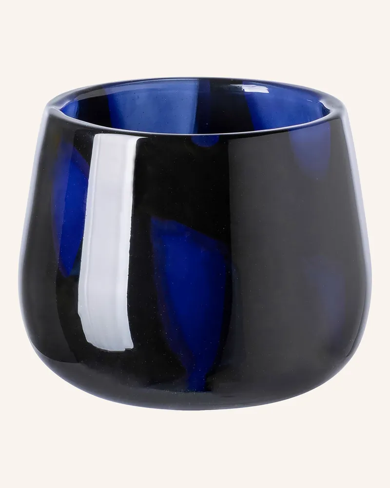 Fink Glasvase, Windlicht Marly blau Blau