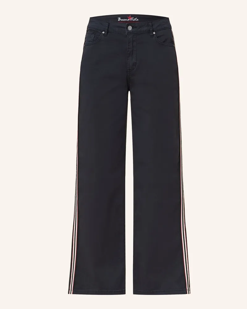 Buena Vista Marlenehose mit Galonstreifen Dunkelblau
