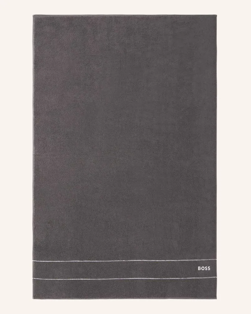 HUGO BOSS Badetuch PLAIN Dunkelgrau