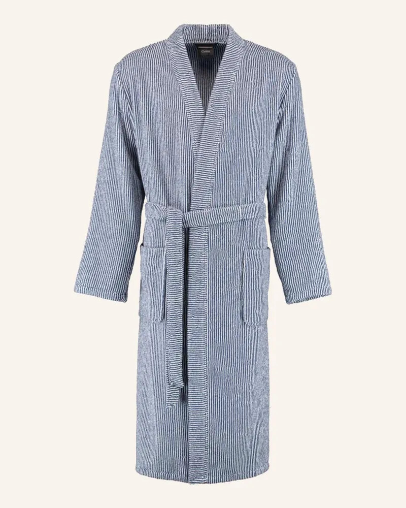 Cawö Bademantel blau Blau